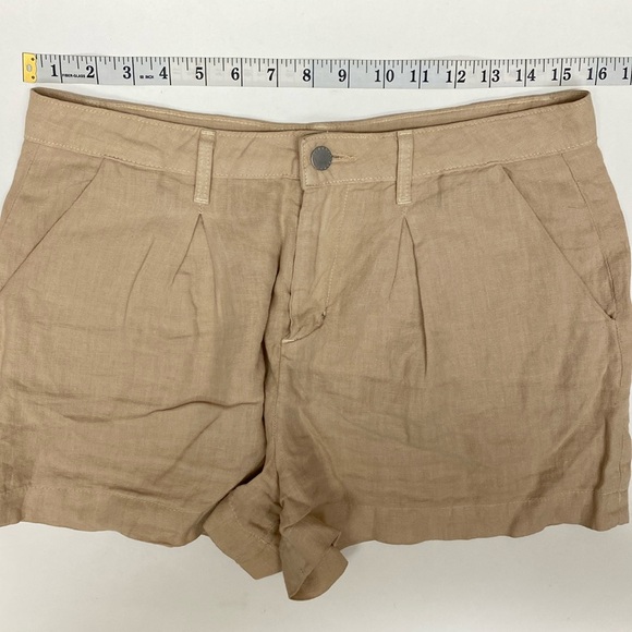 L’Agence Zahari Pleated Linen Shorts - Picture 6 of 6